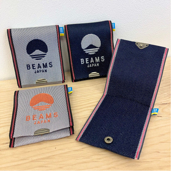 BEAMS JAPAN × Takada Orimono (高田織物) Logo Card & Coin Case