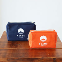BEAMS JAPAN x evergreen works Logo Pouch - L