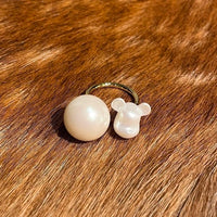 BE@RBRICK x BEAMS x dix Double Pearl Ring