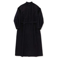 BLUE BLUE JAPAN GOLD YARN INDIGO BAND COLLAR SHIRT ONE PIECE