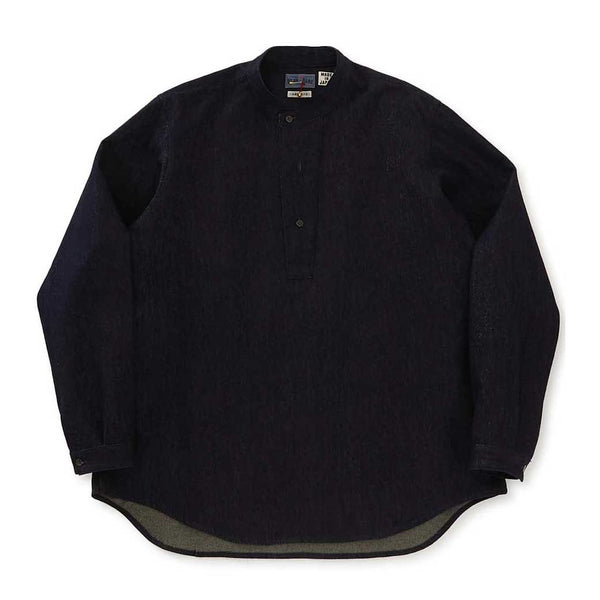 BLUE BLUE JAPAN GOLD YARN INDIGO PULL-OVER LS SHIRT