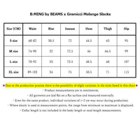 B:MING by BEAMS x Gramicci Melange Slacks