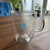 Blue Bottle Coffee Bodum Double Wall Glass Mug
