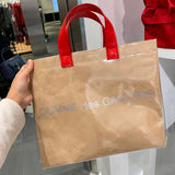 COMME des GARCONS GIRL PVC Tote Bag