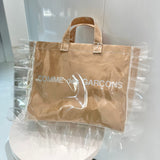 COMME des GARCONS GIRL Ruffled PVC Tote Bag