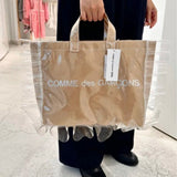 COMME des GARCONS GIRL Ruffled PVC Tote Bag