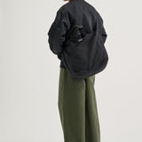 COMME des GARCONS HOMME Cotton Nylon Grosgrain Bag [ HQ-K292 ]