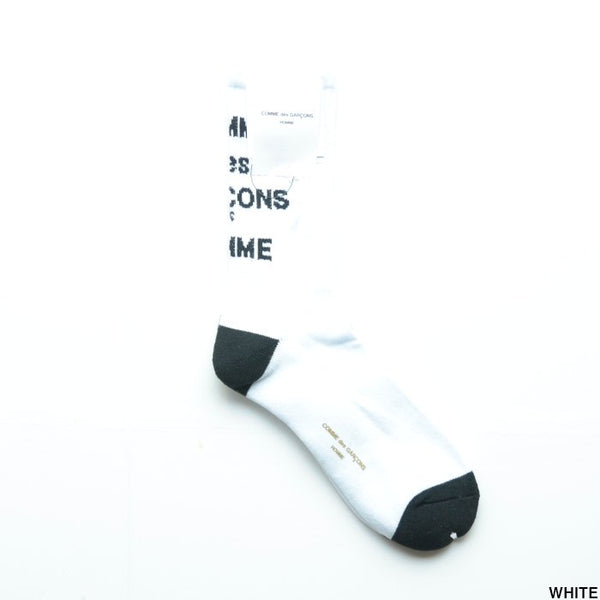 COMME des GARCONS HOMME Cotton Pile Logo Socks HM K501 051 cotwohk