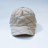 KUON 25S/S Sashiko All Over Cap [ 114CP030000-02-09 ]