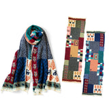 KAPITAL Frayed Wool Village Gabbeh Scarf [ EK-1465XMA ]