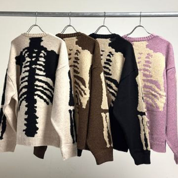 KAPITAL 5G Wool BONE Crew Sweater [ EK-1537KNA ]