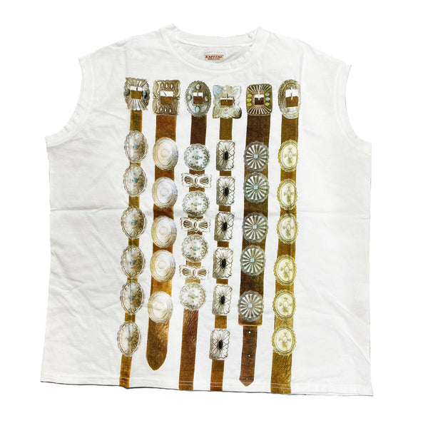 KAPITAL 20/- Tenjiku Sleeveless T-shirt (Curtain Concho pt) [ EK-1622SC ]