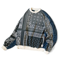 KAPITAL Fleece Bandana Pattern Bibark BIG Sweatshirt [ EK-1005 ]
