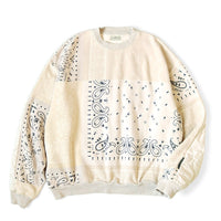KAPITAL Fleece Bandana Pattern Bibark BIG Sweatshirt [ EK-1005 ]