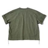 KAPITAL 16/- Degree-filled Jersey ARMY Beach Pack Tee [ EK-1167SCA ]