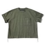 KAPITAL 16/- Degree-filled Jersey ARMY Beach Pack Tee [ EK-1167SCA ]