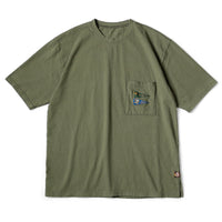 KAPITAL Tenjiku Pennant 3flags Pocket Tee [ EK-1223SC ]