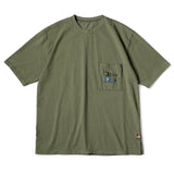 KAPITAL Tenjiku Pennant 3flags Pocket Tee [ EK-1223SC ]