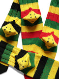 KAPITAL 56 Pieces Rasta RAINBOWY HAPPY HEEL Socks [ EK-1365 ] cotwo