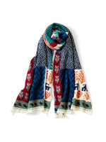 KAPITAL Frayed Wool Village Gabbeh Scarf [ EK-1465XMA ]