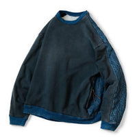 KAPITAL Lined & Denim Quilted 2TONE BIG Sweat Shirt [ EK-1515LCA ]