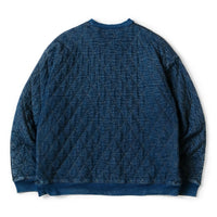 KAPITAL Lined & Denim Quilted 2TONE BIG Sweat Shirt [ EK-1515LCA ]