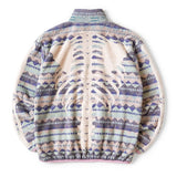 KAPITAL Ashland Stripe & BONE Pattern Fleece Zip Blouson [ K2210LC110EK-1516 ]