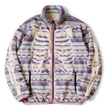 KAPITAL Ashland Stripe & BONE Pattern Fleece Zip Blouson [ K2210LC110EK-1516 ]