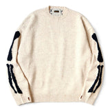 KAPITAL 5G Wool BONE Crew Sweater [ EK-1537KNA ]