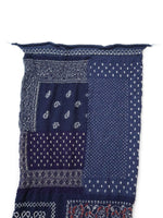 KAPITAL Shrinkable Wool Bandana Patchwork HAPPY Scarf [ EK-1687XM ]