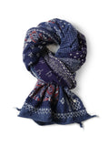 KAPITAL Shrinkable Wool Bandana Patchwork HAPPY Scarf [ EK-1687XM ]