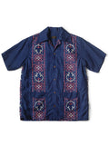 KAPITAL French Cross Linen Habananaja Pattern Wrangle Collar Cuban Shirt (short sleeve) [ K2305SS170EK-1750SS ]
