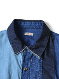 KAPITAL Cotton x Linen IDG Patch Kathmandu Shirt [ EK-1814LS ]