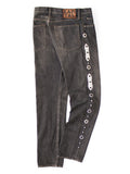 KAPITAL 14oz Black Denim 5-Pocket Monkey CISCO (Stud Remake) [ EK-1888LP ]