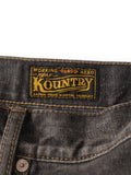 KAPITAL 14oz Black Denim 5-Pocket Monkey CISCO (Stud Remake) [ EK-1888LP ]