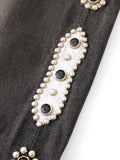 KAPITAL 14oz Black Denim 5-Pocket Monkey CISCO (Stud Remake) [ EK-1888LP ]