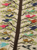 KAPITAL Shrunken Wool BIRD TREE Scarf [ EK-310XMA ]