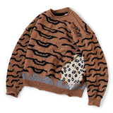 KAPITAL 7G Wool Nepal Tiger Crew Neck Sweater [ EK-768 ]