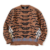 KAPITAL 7G Wool Nepal Tiger Crew Neck Sweater [ EK-768 ]