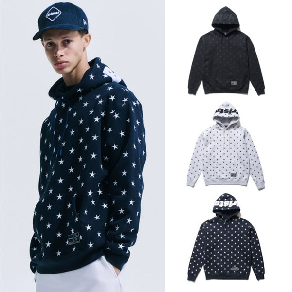 F.C.Real Bristol 24A/W ALL OVER STAR SWEAT HOODIE [ FCRB-242088 ] cotwo