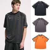 F.C.Real Bristol 26A/W SHADOW WEAVE STRIPE S/S TOP [ FCRB-262010 ] cotwo