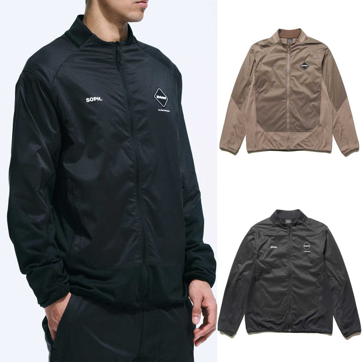 F.C.Real Bristol 25A/W GRID FLEECE HYBRID BLOUSON [ FCRB-252038