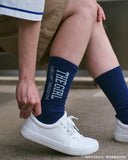 [ Pre-order ] FCW x The Girl Who Leapt Through Time College Logo Socks