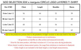 GOD SELECTION XXX x roarguns CIRCLE LOGO LAYERED T-SHIRT