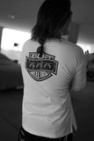 GOD SELECTION XXX x roarguns TRIPLE GUNS EMBLEM LAYERED T-SHIRT