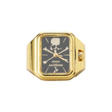 mastermind JAPAN x HIDAKA SKULL RING WATCH [ Gold ]