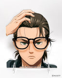 FCW x Re:See x Attack on Titan Eren Yeager Model Glasses & Acrylic Stand Set