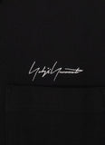 Yohji Yamamoto POUR HOMME 2PIECES PACK SIGNATURE EMBROIDERY BIG POLO SHIRTS [ HP-T44-990-1-04 ]