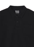 Yohji Yamamoto POUR HOMME 2PIECES PACK SIGNATURE EMBROIDERY BIG POLO SHIRTS [ HP-T44-990-1-04 ]