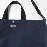 COMME des GARCONS HOMME Cotton Nylon Grosgrain Bag [ HQ-K292 ]